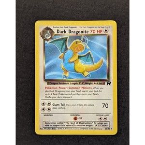 Pokemon Dark Dragonite Team Rocket 22/82 Unlimited Rare TCG Moderately Played